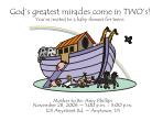 Noah's Ark 2 Baby Shower Invitation