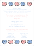 Baby Pigs Baby Shower Invitation
