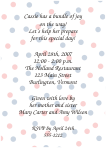 Baby Feet - UNC Tarheel Baby Shower Invitation