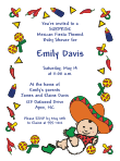 Fiesta Baby Shower Invitation
