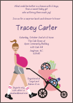 Pregnant Soccer, Pink Baby Shower Invitation