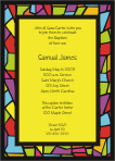 Stained Glass 3 Baptism Invitation
