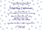 Blue Polka Dots Birth Announcements
