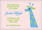 Giraffe 6 Birth Announcements