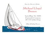 Sailboat Birthday Party Invitation
