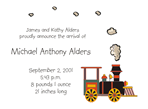 Train Birthday Party Invitation