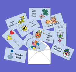 Blue Lunch Box Cards