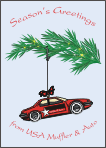 Car Ornament Christmas Card
