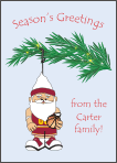 Gnome Basketball Ornament Christmas Cards