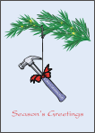 Hammer Ornament Christmas Card