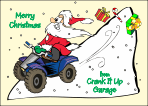 ATV Santa Christmas Card