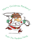 Cowboy Santa Christmas Card