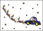 Car Sleigh Christmas Card