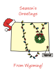 Wyoming Christmas Card