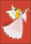 Rejoice Angel Christmas Card