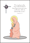 Mary and Jesus Christmas Card