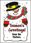 Snowman Christmas Card