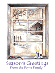 Snow Scene Christmas Card