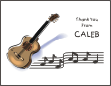 Caleb Guitar Note Cards
