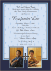 Blue Crosses Communion Invitation