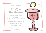 Breaking Bread First Communion Invitation