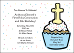 Communion Cupcake Invitation