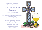 Breaking Bread First Communion Invitation
