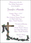 Cross with Glories Communion Invitation