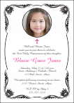 Fancy Corners #12, Photo, First Communion Invitation