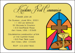 Stained Glass 2 First Communion Invitation