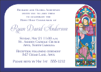 Stained Glass First Communion Invitation
