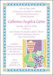 Stained Glass First Communion Invitation