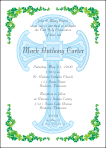  Irish Boy Watermark Cross First Communion Invitation