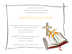 Cross Bible 2, Orange Confirmation Invitation