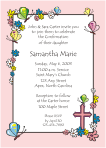 Flowers and Butterflies, Pink, First Confirmation Invitation