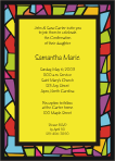 Stained Glass 3 Confirmation Invitation