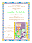Watercolor Boy Confirmation Invitation