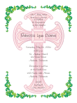  Irish Girl Watermark Cross Confirmation Invitation