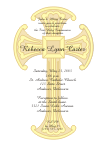 Watermark Cross Yellow Confirmation Invitation