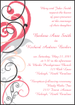 Flourish Butterfly Design Party Invitation