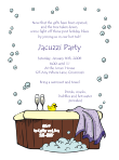 Hot Tub Girls Night Invitation