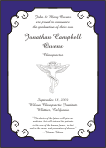 Caduceus Chiropractic Graduation Announcement or Invitation