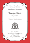 Caduceus Dental Symbol Graduation Announcement or Invitation