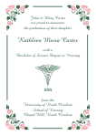 Caduceus Nursing Graduation Announcement