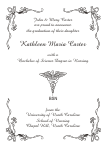Caduceus Nursing Graduation Announcement