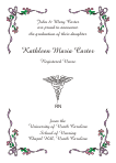 Caduceus Nursing Graduation Announcement
