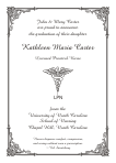 Caduceus Nursing Graduation Announcement