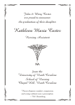 Caduceus Nursing Graduation Announcement