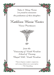 Caduceus Nursing Graduation Announcement