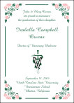 Caduceus Veterinarian Symbol Graduation Announcement